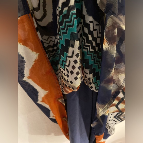 Bisou Bisou Chevron Pattern Maxi Dress size 10 - Picture 5 of 6